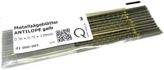 Antilope Jewelers Saw Blades #3 Jewelry Making Pack of 144 pcs. Made in German