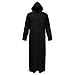 Kaftan for Men Muslim Long Sleeve Hooded Big and Tall Kaftan Casual Lightweight Arabic Hoodie Robe with Pockets