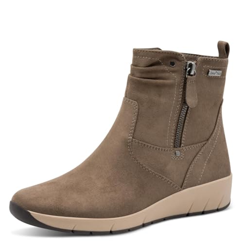 Jana Damen Boot Flat Tex + Vegan, Botas de Moda Mujer, Gris, 42 EU