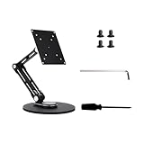 SHOOYIO Höhenverstellbarer Monitorarm, Metall, Schreibtischhalterung, Aluminium, Schreibtischständer, verstellbare Halterung, Zubehör, drehbarer Metallständer