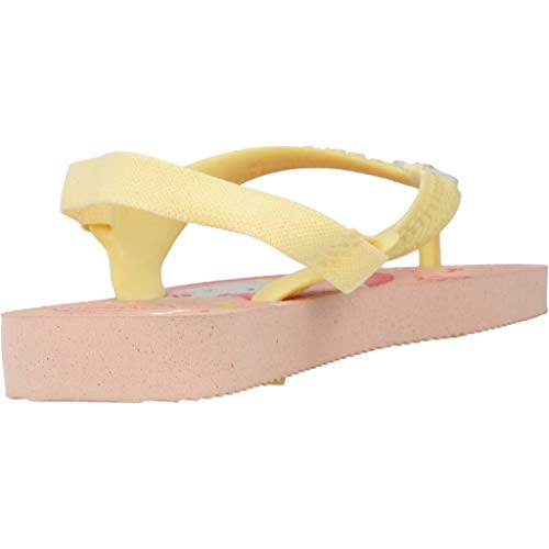 Chinelo Disney Classics, Havaianas, Bebê Unissex, Salmão/Amarelo, 22