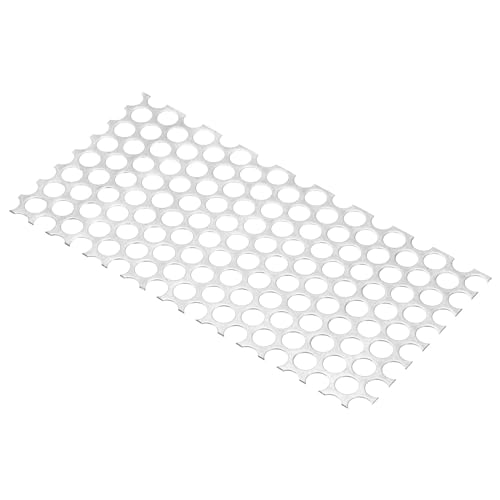 PATIKIL 7,9 L x 3,9 W Perforierte Metallplatten, 18Ga 0,39 Loch 304 Edelstahlmaschen Stagger Expanded Perforierte Metallplatte für Belüftung und Filtration