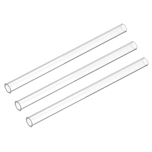 DMiotech 3�Z�b�g 6" �N���A�ȍd���v���X�`�b�N�p�C�v 5mm(3/16") x 6mm(1/4") �|���J�[�{�l�[�g�`���[�r���O ���E���h�`���[�u �Ɩ��p �����p