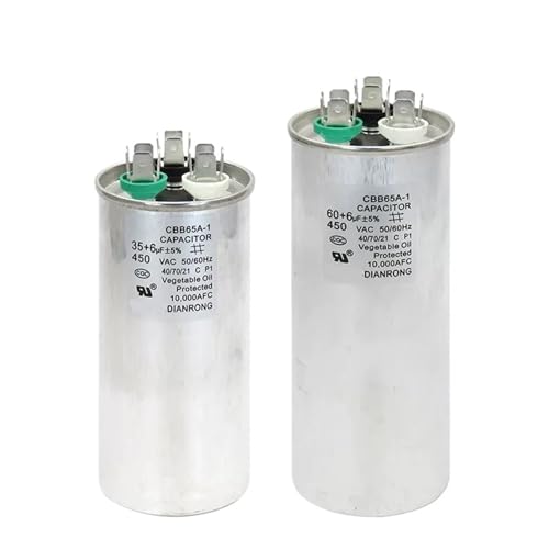 UYUUBNK 1 Condensador de Aire Acondicionado CBB65A-1 LG1P 1,5P 25+1,5 UF 25+2 UF 30+3 UF 35+2,5 UF Condensador de compresor de Aire Acondicionado(35UF 2UF)