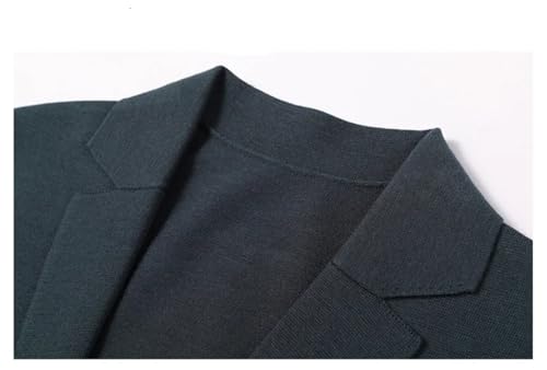 Mens Solid Casual Business Suit Knitted Jackets Solid Color Slim Single Breasted Cardigan3