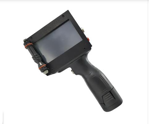 Handheld Inkjet Printer with Solvent Ink Cartridge 25.4mm,Thermal Inkjet Printer,Batch Coding Machine,Data Coding,MRP Printing,Portable Machine Gun,Bar Code,QR,Logo,Expiry Date,MFD,Long Life Printer