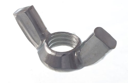 100 X M12 12MM Butterfly Wing Nuts - BZP Bright Zinc Plated Steel