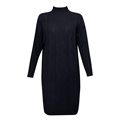Robe pull femme tricotée coupe ample isolante et chaude - 7