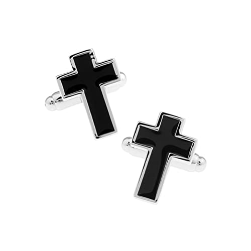 Mancuernillas Daesar Vintage Cruces Negras para Hombre