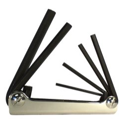 5 piezas métricas – Juego de llaves allen Juego de llaves hexagonales 5 pieza plegable Métricas 3 – 10 mm