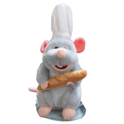 TEETSY Ratatouille Chef Remy with Bread Magnetic Shoulder Pal Plush - Thumbnail 3