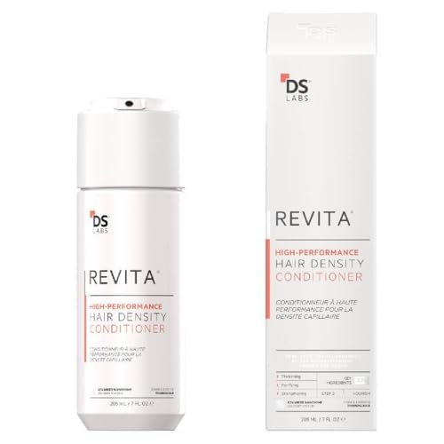 DS Labs Revita Conditioner, 205 mL – Scalp Refreshing Hydration for Fuller Looking, Weightless Hydration, Caffeine, Turmeric, Sulfate & Silicone Free, Color Safe, For Men & Women | High-Performance, Strengthening, Thickening, Volumizing, Fuller