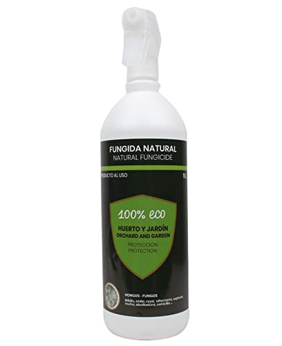 CULTIVERS Fungicida Ecológico 1 L para Plantas de Exterior e Interior. Preventivo y Curativo. Eliminación de Hongos como: Mildiu, Oidio, Roya, Alternaría, monilia etc. Fungicida Natural.