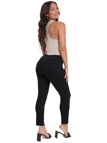 Royalty For Me Womens Women's Petite 3 Button High Rise Skinny Jean4