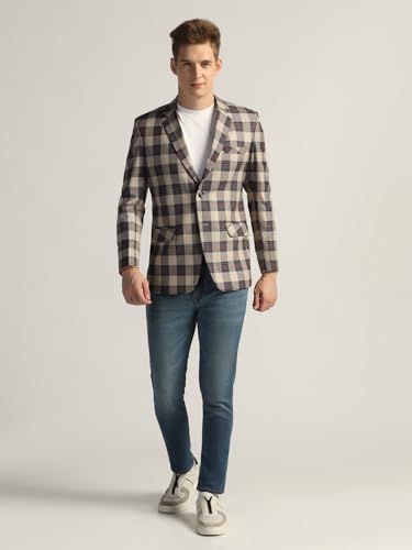 Image of TAHVO Tweed Blazer for Men - Formal & Casual Winter Wear Blazer