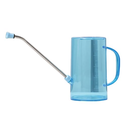 Gralara Regadera Mango Ergonómico de 34 con Largo Extraíble, Regadera de Plantas Bote de Agua con Largo para Interior, Jardín, Flor, Azul