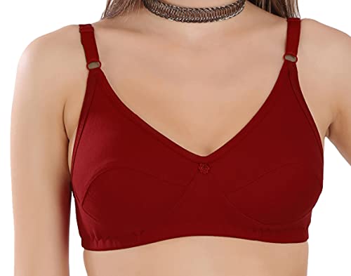 Image of Strowberry Women's Cotton Non-Padded Wire Free Full Coverage Bra