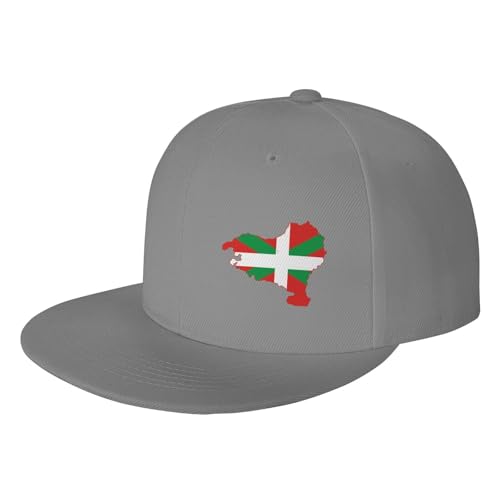 Flag Map of Basque Adjustable Outdoor Baseball Hat Flat Hat2