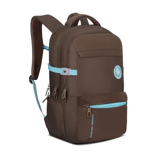 Image of Skybags Ontrak 17 Inch Compatible Laptop Backpack 30L | 3 Compartments with Quick-Access Front Pocket & Rain Cover | Air-Mesh Back Panel & Side Pocket | Office & Travel Backpack for Men & Women