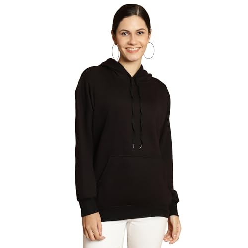 Image of Mack Jonney Printed Hooded Cotton Fleece Sweatshirt for Women (Pack of 2)-MACK50840