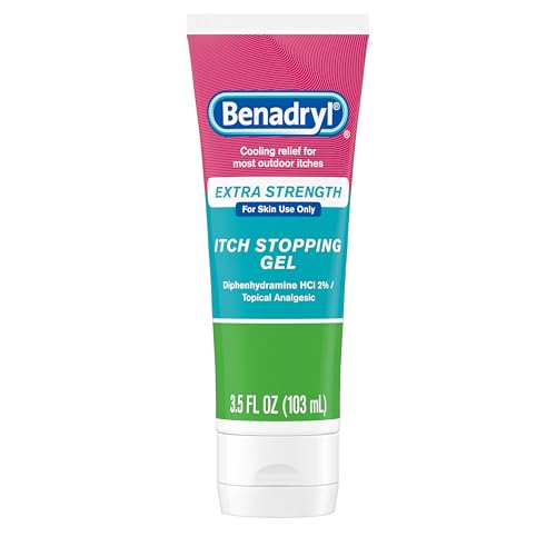 Benadryl Extra Strength Anti Itch Relief Gel, 2% Diphenhydramine HCl...