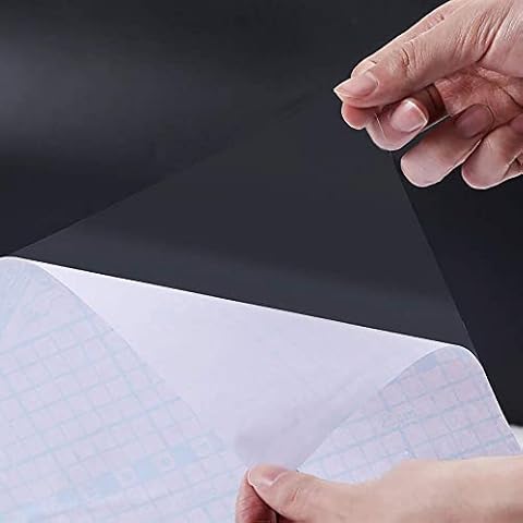 Hode Self Adhesive Clear Wallpaper 30cmX3m Sticky Back Plastic Roll Transfer Paper Transparent Vinyl Film Waterproof Oil-proof for Furniture Book Cover Wall Kitchen Cover