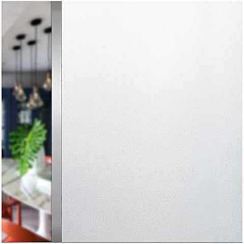 ZHIHEHE Privacy Window Film Frosted Window Stickers Non-adhesive Static Glass Window Cling Privacy Film For Home Rental Apartment Bedroom Bathroom(Size:20cm×2m,Color:White Matte) Cover