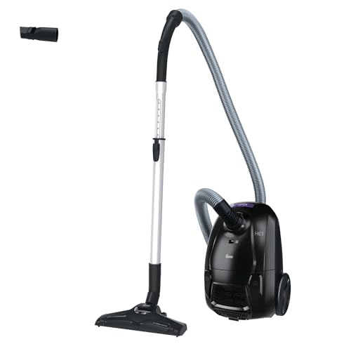 Hoover HE1 Aspirapolvere a traino con sacco compatto e potente per pavimenti duri e tappeti, Filtro...