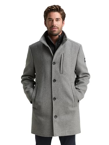 TOM TAILOR Herren Wollmantel