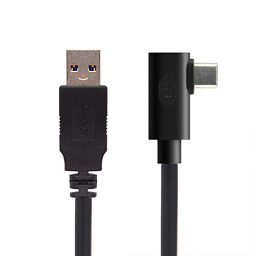 CY Fit for Oculus Link VR USB 3.1 Type-C Left Right Angled Type to Standard USB3.0 Data Cable 3M, 300 cm