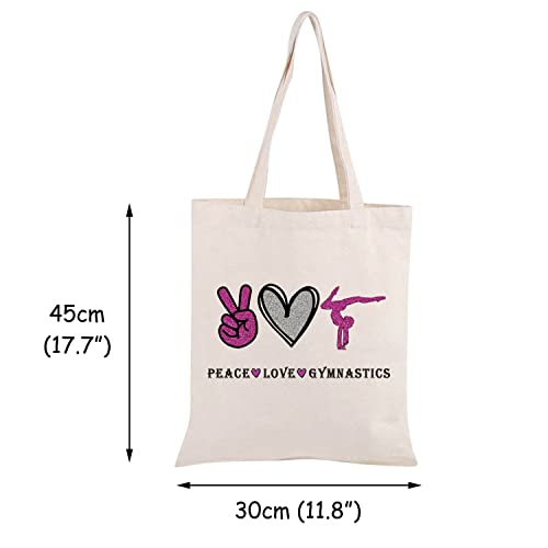 JXGZSO Gymnastics Lover Gift Peace Love Gymnastics Cosmetic Bag Sports Bag For Gymnast Coach (Peace Love Gymnastics shopping)2