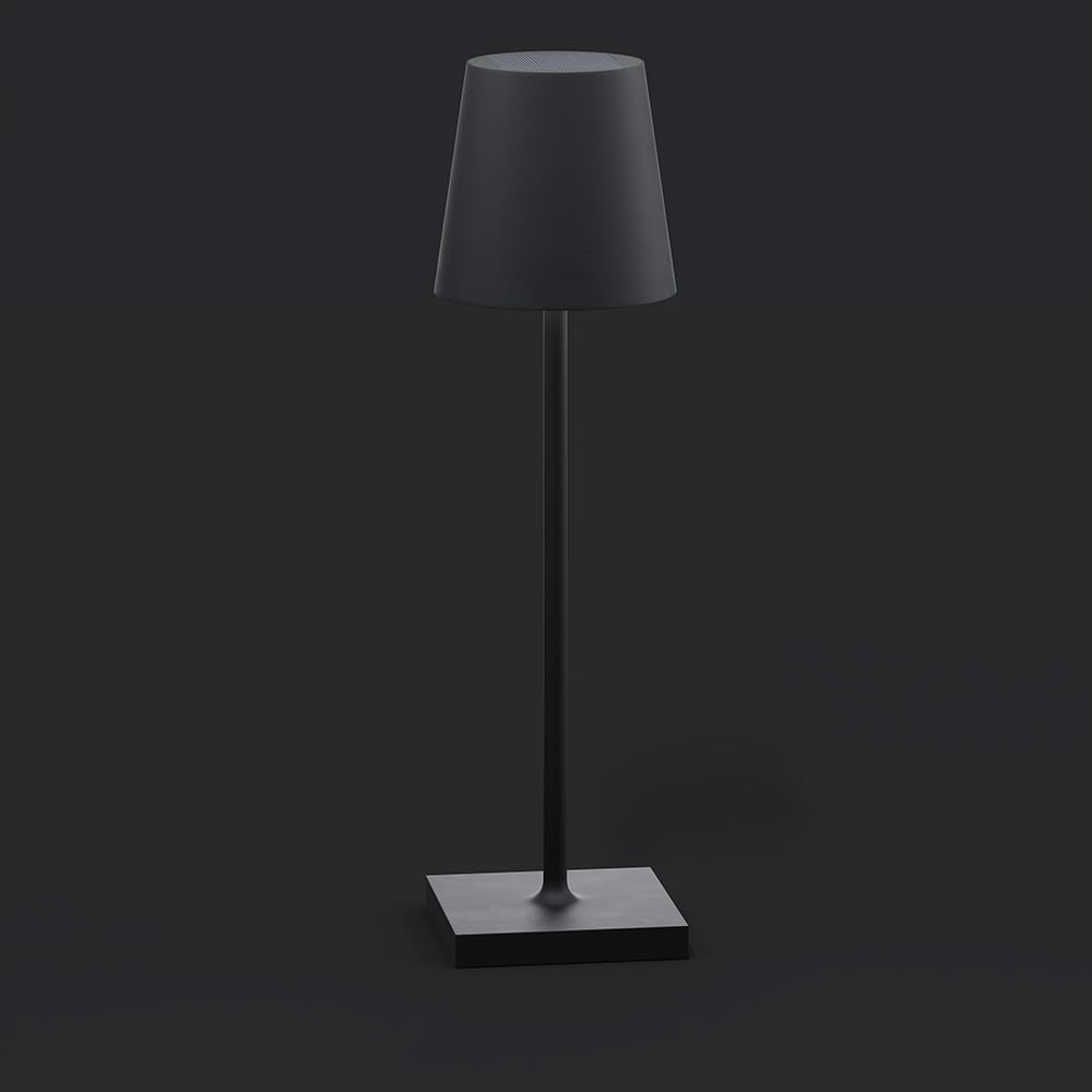 SolarCentre® Jour Indoor and Outdoor USB Chargeable Solar Powered Table Lamp (Jet Black)