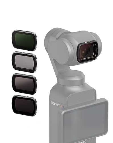 CHADWICK OSMO Pocket 3�p ND��CPL�t�B���^�[�L�b�g ���C�z�� 4K�B�e 4�� 99���̓��ߗ� �y�� �Ϗ� �����h�� �����^�A���~�t���[�� ND16 ND64 ND256 CPL�Ό� ���ˏ��� ND�t�B���^�[