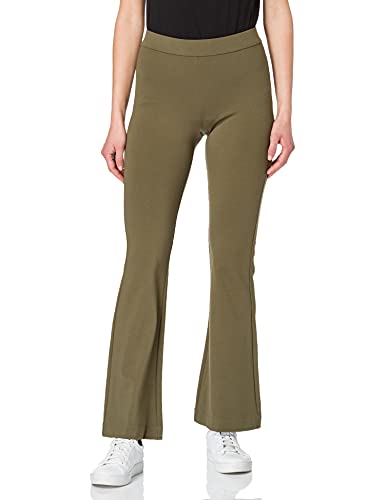 Vero Moda VMKAMMA MR Flared Jersey Pant GA Color Pantaloni a Campana, Ivy Green, S_34 Donna