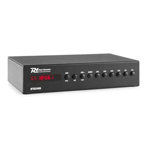 Power Dynamics WT240A Amplificateur Stéréo WiFi avec Bluetooth - 80 Watts, Multiroom, AirPlay,...