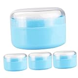 Hohopeti 4pcs Body Powder Puff Box Cushion Puff Travel Container Make up Powder Puff Puff Powder App