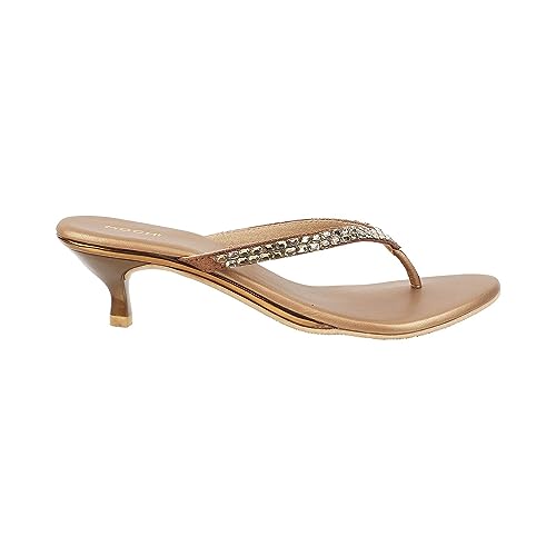 Image of Mochi Women Kitten Heel Fashion Sandal