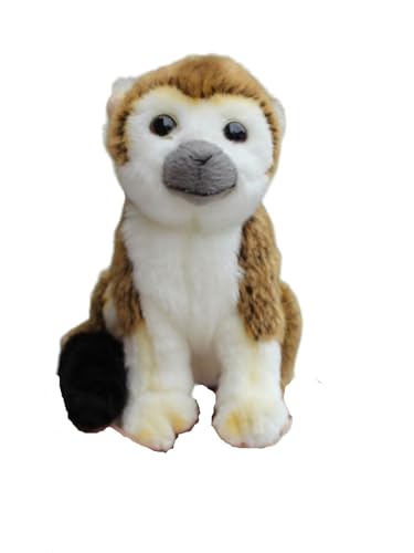 Peluche écureuil réaliste pour calmer l'anxiété du soir, doudou marron doux et câlin