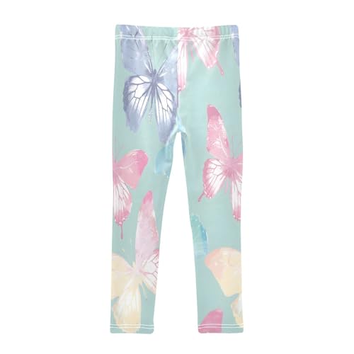 Toddler Girls Leggings Printed Yoga Pants Leggings Pastel Butterflies for Kids2