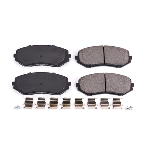 Image of PowerStop Front Brake Pads for Suzuki Grand Vitara 2006-13 - Z17 Ceramic Brake Pads with Installation Hardware, 17-1188