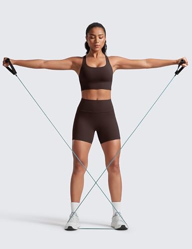CRZ YOGA Secretsculpt Biker Shorts Pockets 5'' Hot Fudge Brown X-Small — view 2