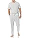 Produktbild Amazon Essentials Herren Schlafanzug-Set Aus Baumwoll-Modal, T-Shirt Und Lange Hose, Grau Meliert, XL