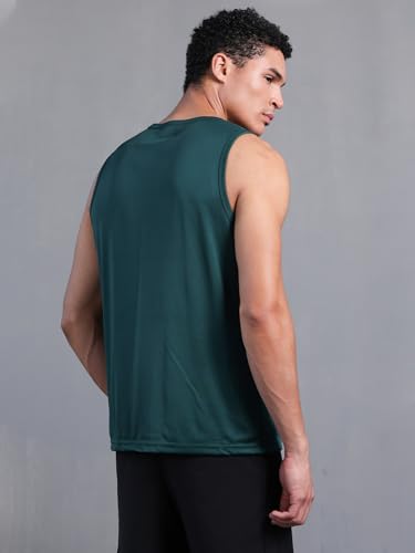 Image of CHKOKKO Tank Tops Sleeveless T-Shirt for Men Dry Fit Vest Gym Wear Graphic Printed Stylish Round Neck Running Sando for Sports Workout Fitness & Casual or Beach Wear