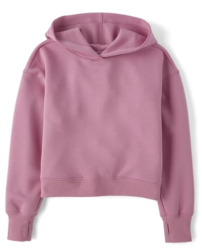 Image of The Children's Place Girls' Active Long Sleeve Hooded Sweatshirt