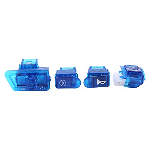 dieyyuca Botón interruptor claxon para pulsador interruptor indicadores de dirección Botón de inicio para AF27 AF28 AF34 AF35 Azul