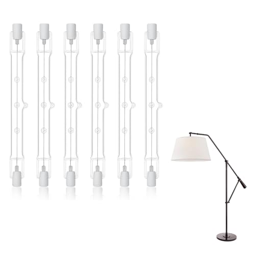 Tuwonwa 6 PCS R7s Halogen Bulbs 118mm 230W 220V Linear Floodlight Lamps, Tungsten Security Light Bulb Warm White, High Brightness No Flicker J118 Replacement for Work and Outdoor Lights