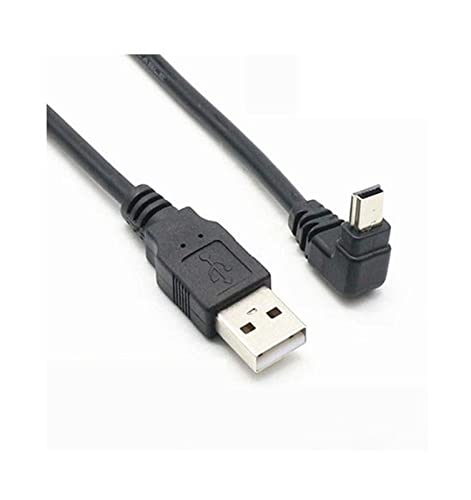 Câble Mini USB coudé 50cm anti-torsion pour recharger caméra et baladeur MP3
