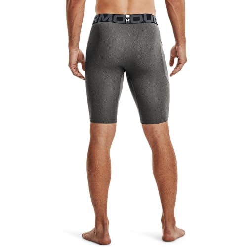 Under Armour Bermuda longa masculina HeatGear, Cinza escuro (090)/preto, PP