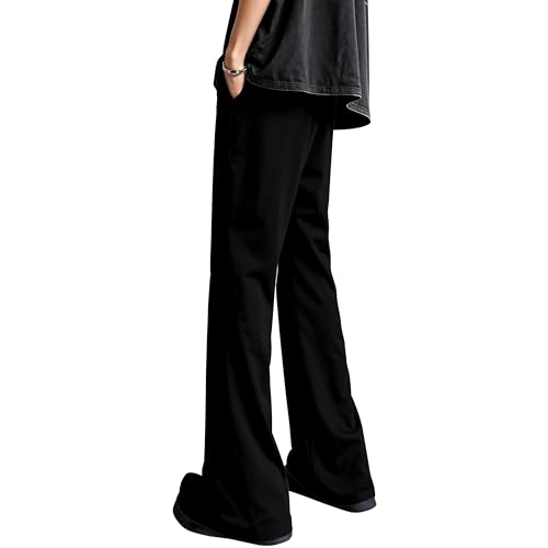 FTX Store FTX Men Bell Bottom Loose Fit Black Korean Trouser (581_1) - Image 3