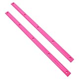 Cabilock Protectores de Riel para Patineta ABS 2 Piezas en Color Rosa Refuerzos Laterales Resistentes a Impactos para Longboard Protección Duradera para Uso en Skateboarding Urbano